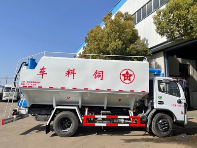 湖北隨州程力專汽國六東風福瑞卡12方散裝飼料車 專業定制，工廠直銷